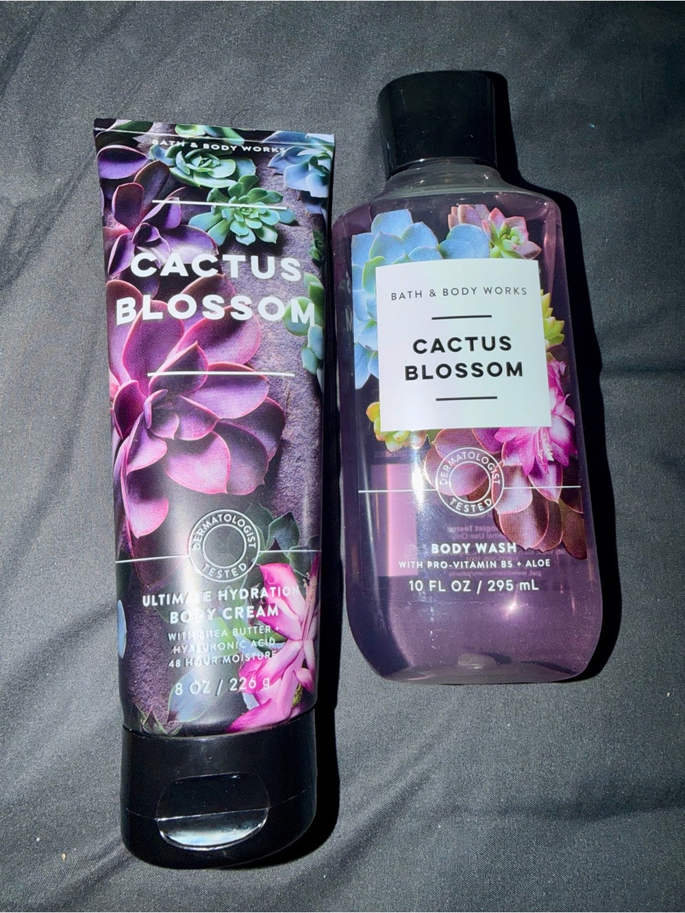 Bath & Body Works Cactus Blossom Body Cream & Body Wash - Purple